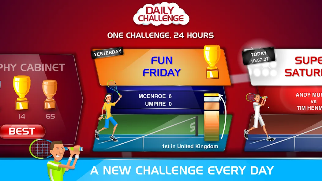 Stick Tennis (Стик Теннис)  [МОД Unlimited Money] Screenshot 5