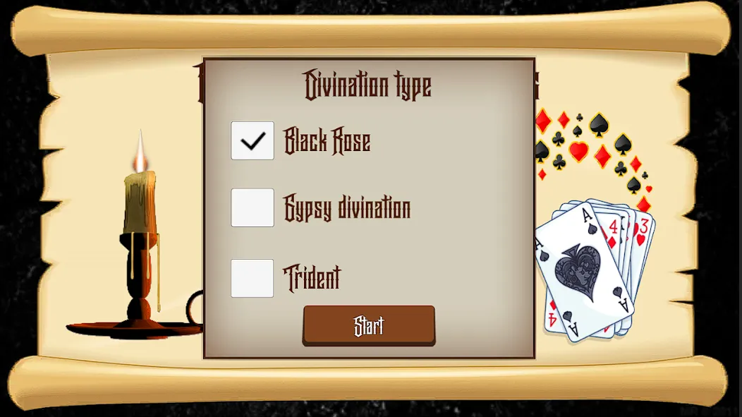 Divination on Playing Cards  [МОД Menu] Screenshot 2