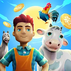 Скачать взлом CropBytes: A Crypto Farm Game (КропБайтс)  [МОД Много монет] на Андроид