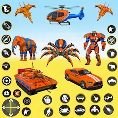 Скачать взлом Spider Mech Wars - Robot Game [МОД Mega Pack] на Андроид