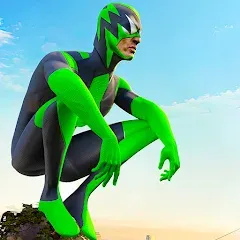 Скачать взлом Rope Frog Ninja Hero Car Vegas (Роуп Фрог Ниндзя Герой Кар Вегас) [МОД Unlimited Money] на Андроид