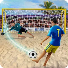 Скачать взлом Shoot Goal - Beach Soccer Game (Шут)  [МОД Много монет] на Андроид