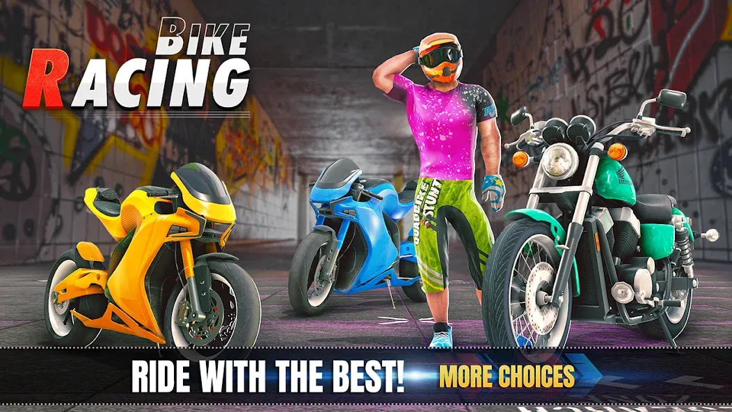 3d Bike Racing Bike Race Games  [МОД Unlocked] Screenshot 5
