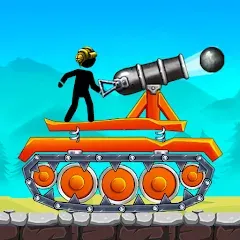 Скачать взлом The Tank: Stick pocket hill (Зе Тенк)  [МОД Бесконечные монеты] на Андроид
