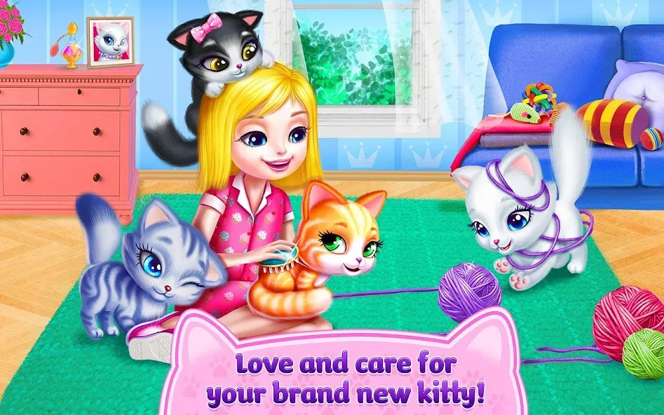 Kitty Love - My Fluffy Pet  [МОД Unlocked] Screenshot 5