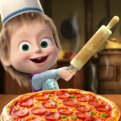 Скачать взлом Masha and the Bear Pizza Maker [МОД Бесконечные монеты] на Андроид
