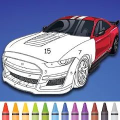 Скачать взлом Cars Color By Number (Цветные машины по номерам)  [МОД Menu] на Андроид
