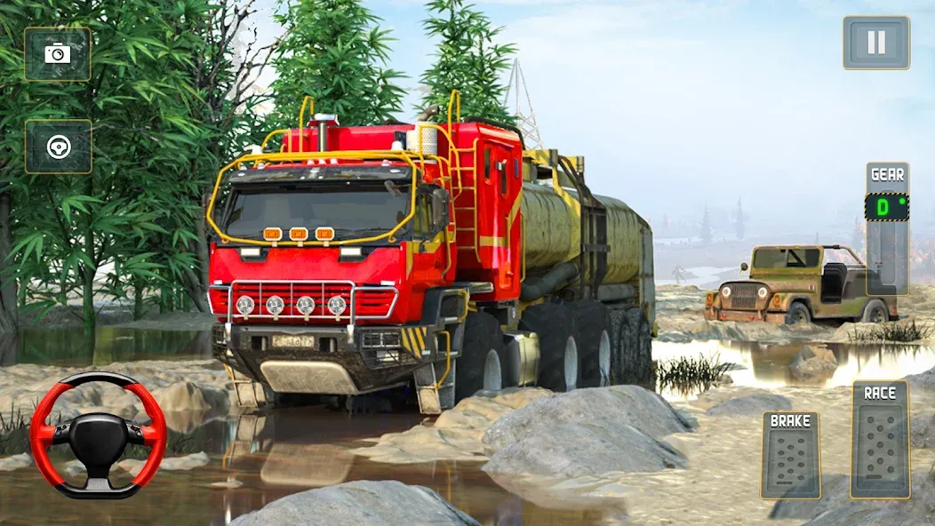 Offroad Mud Truck Driving Sim  [МОД Unlocked] Screenshot 4