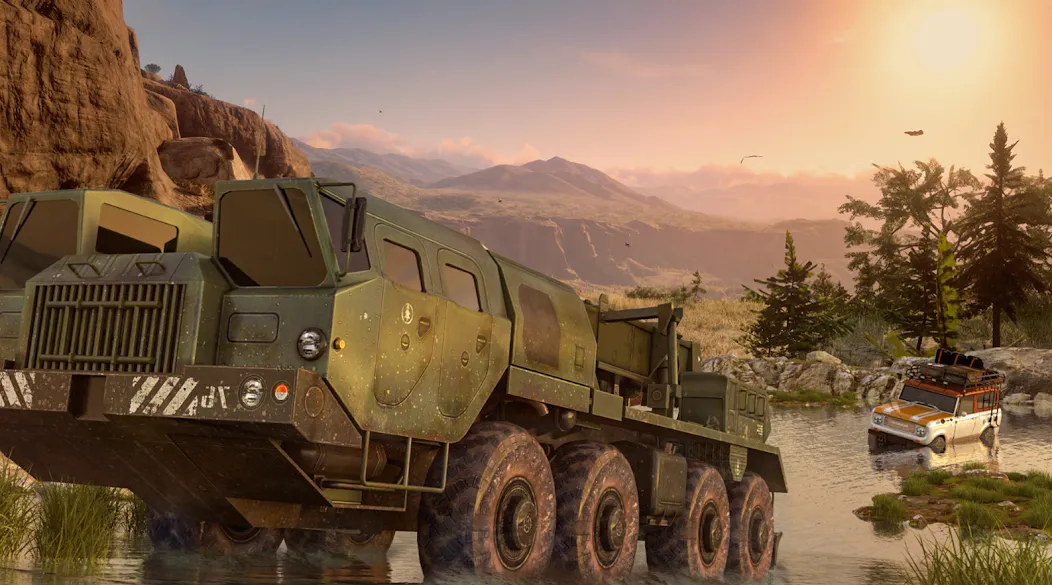 Offroad Mud Truck Driving Sim  [МОД Unlocked] Screenshot 5