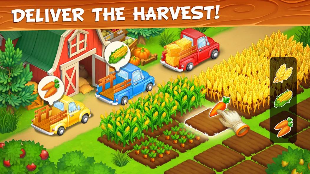 Farm Town - Family Farming Day (Фарм Таун)  [МОД Mega Pack] Screenshot 2