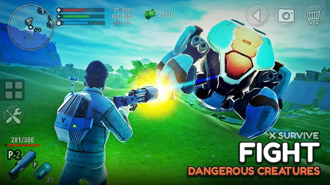 X Survive: Open World Sandbox (Икс Сурвайв)  [МОД Бесконечные деньги] Screenshot 2
