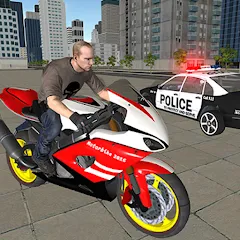 Скачать взлом Bike Driving: Police Chase [МОД Menu] на Андроид