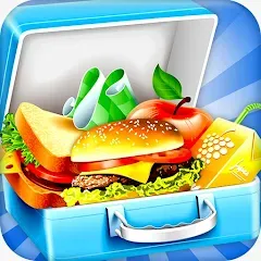 Скачать взлом Lunch Box cooking Games 2023 (ШКОЛЬНЫЙ ОБЕД ПРИГОТОВЛЕНИЕ ПИЩИ Создание поваров)  [МОД Mega Pack] на Андроид