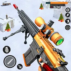 Скачать взлом Banduk Game - Sniper Gun Games (Снайперская Война 3D)  [МОД Много денег] на Андроид