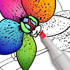 Скачать взлом Coloring for adults offline [МОД Unlimited Money] на Андроид