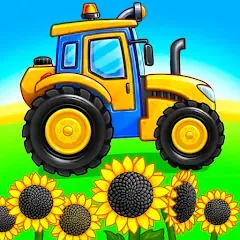 Скачать взлом Tractor, car: kids farm games [МОД Unlocked] на Андроид