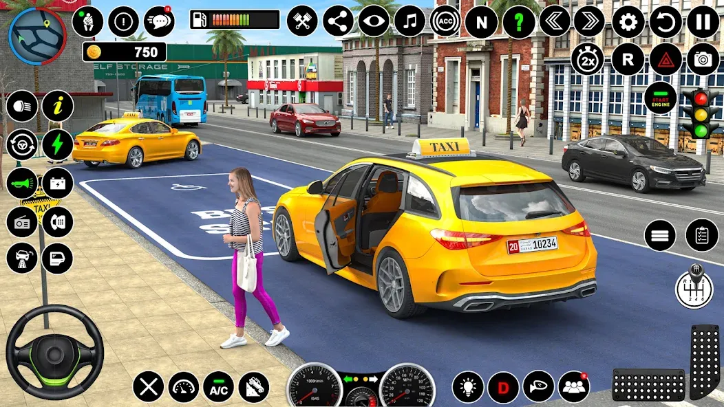 Russian Taxi Driving Simulator  [МОД Бесконечные монеты] Screenshot 4