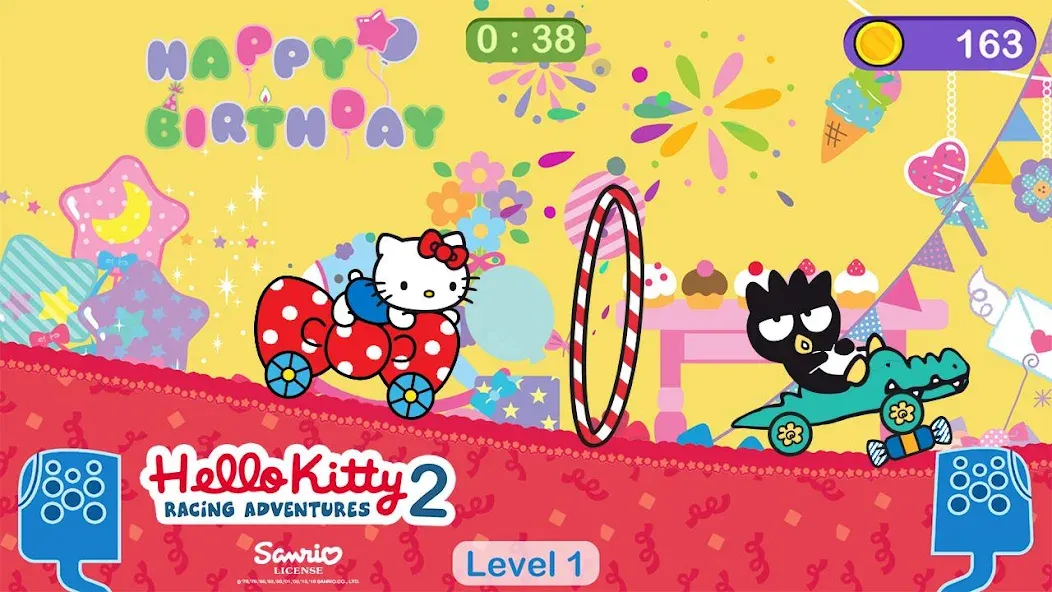 Hello Kitty games - car game  [МОД Все открыто] Screenshot 1