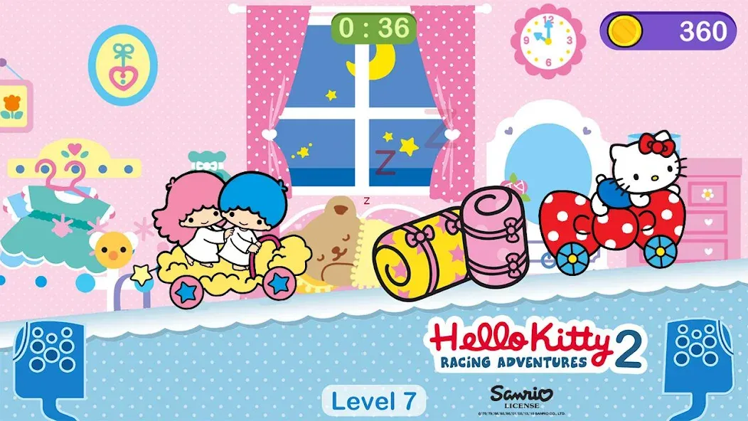 Hello Kitty games - car game  [МОД Все открыто] Screenshot 4