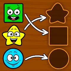 Скачать взлом Shapes & Colors Games for Kids [МОД Mega Pack] на Андроид