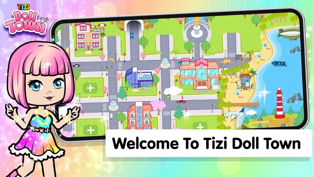 Tizi Town: Doll Dress Up Games  [МОД Все открыто] Screenshot 1
