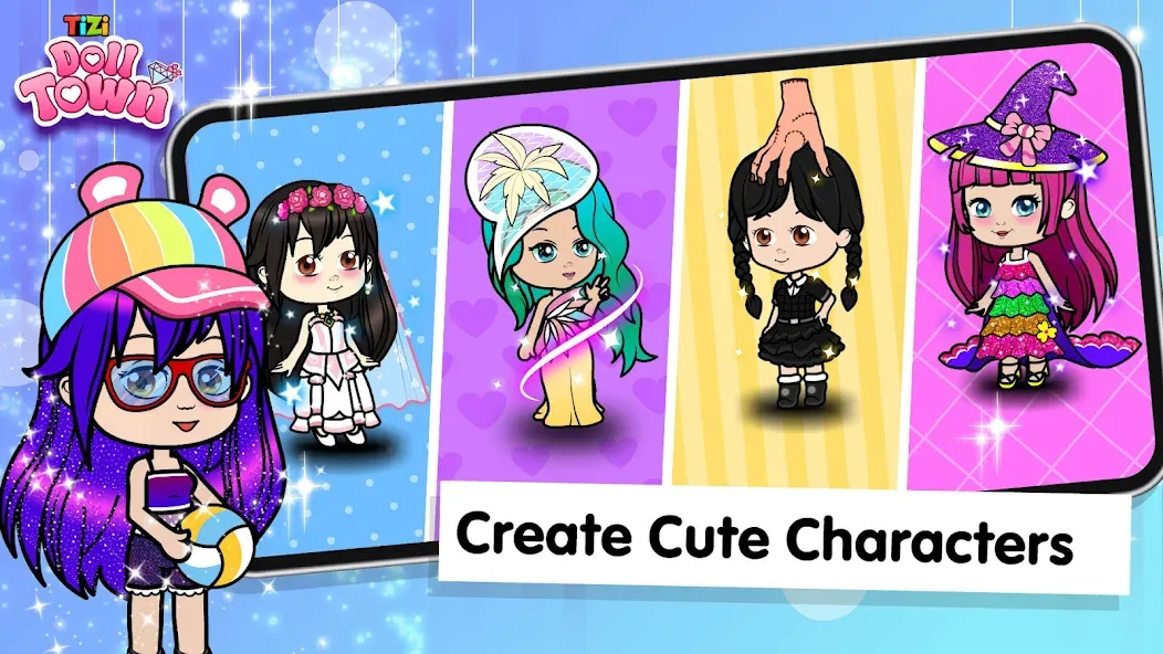 Tizi Town: Doll Dress Up Games  [МОД Все открыто] Screenshot 2