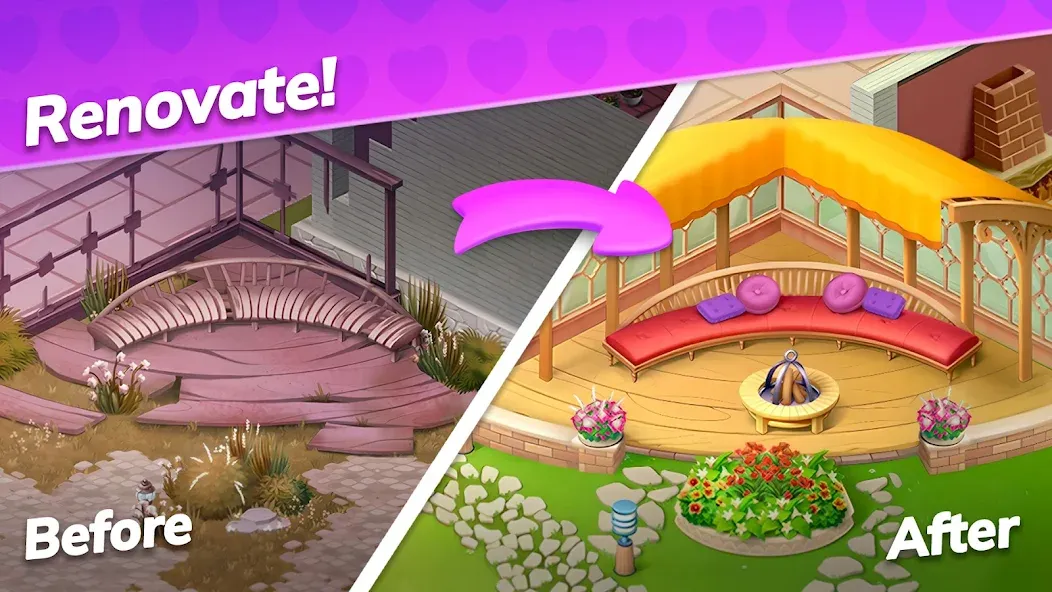 Emma's Mansion: Design & Match  [МОД Много монет] Screenshot 3