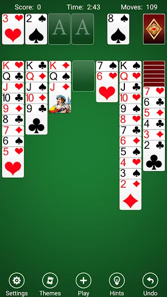 Solitaire  [МОД Бесконечные монеты] Screenshot 1