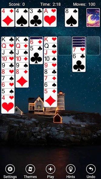 Solitaire  [МОД Бесконечные монеты] Screenshot 2