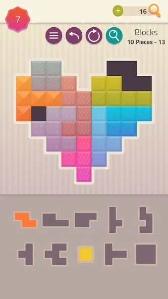 Polygrams - Tangram Puzzles (Полиграммы)  [МОД Бесконечные монеты] Screenshot 3