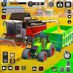 Скачать взлом Tractor Farming Game Harvester [МОД Все открыто] на Андроид