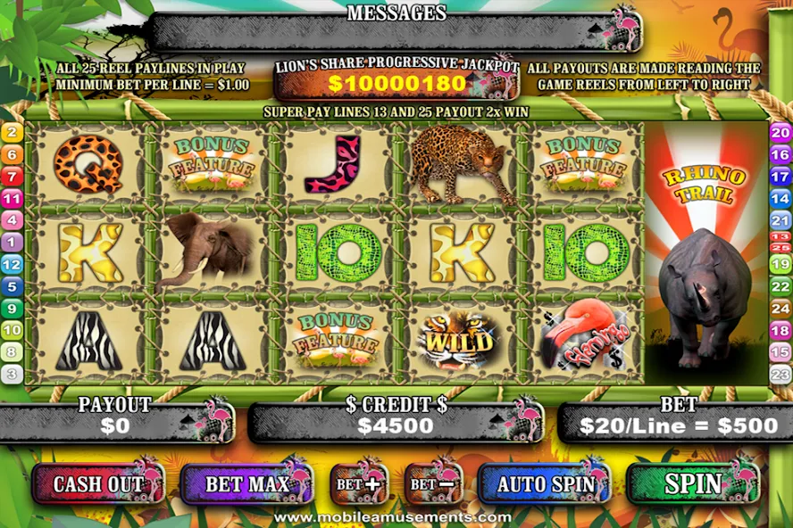 Flamingo Safari Slots (Фламинго Сафари Слоты)  [МОД Меню] Screenshot 1