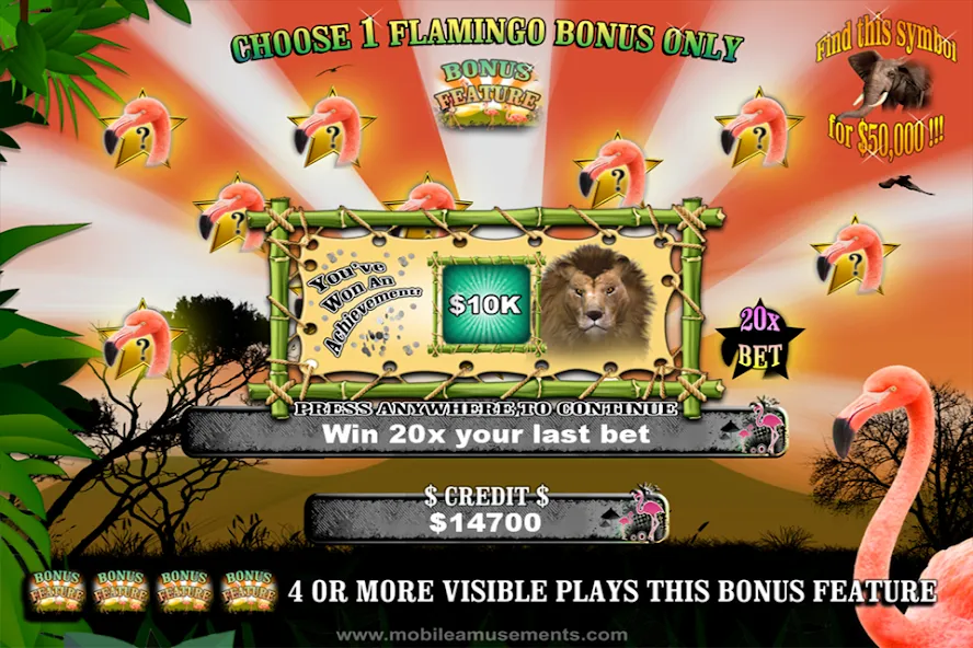 Flamingo Safari Slots (Фламинго Сафари Слоты)  [МОД Меню] Screenshot 2
