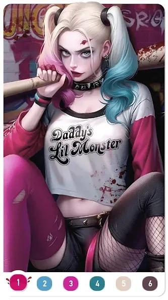 Clown Color, Paint by number  [МОД Бесконечные деньги] Screenshot 1