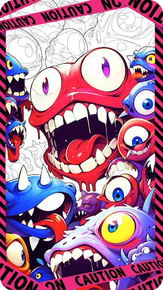 Dark Fantasy Coloring Games  [МОД Много монет] Screenshot 1