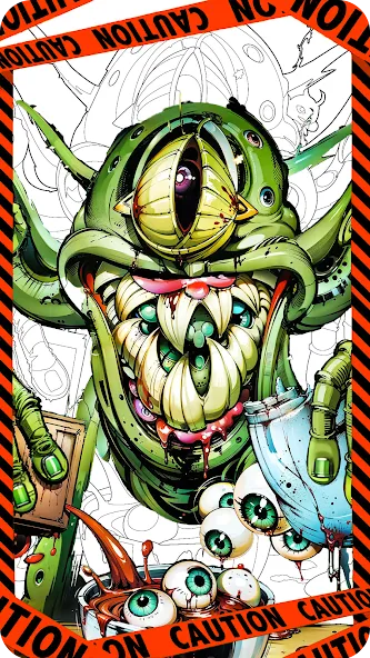 Dark Fantasy Coloring Games  [МОД Много монет] Screenshot 2