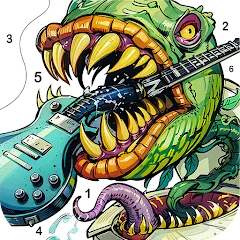 Скачать взлом Dark Fantasy Coloring Games  [МОД Много монет] на Андроид