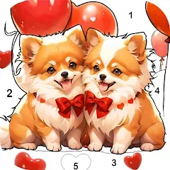 Скачать взлом Dog Coloring, Color by number [МОД Меню] на Андроид