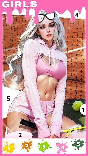 Paint Color: Color by number  [МОД Unlimited Money] Screenshot 2