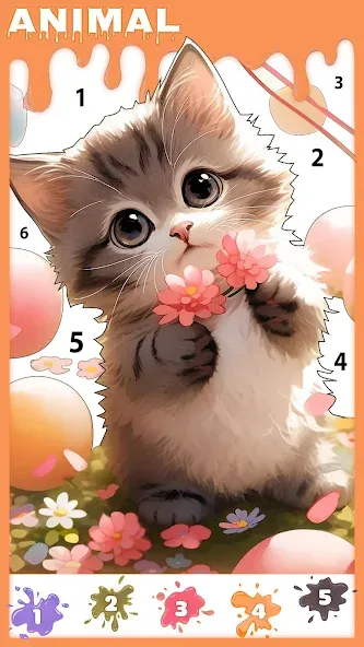 Paint Color: Color by number  [МОД Unlimited Money] Screenshot 5