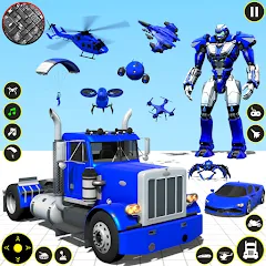 Скачать взлом Truck Game - Car Robot Games [МОД Много монет] на Андроид