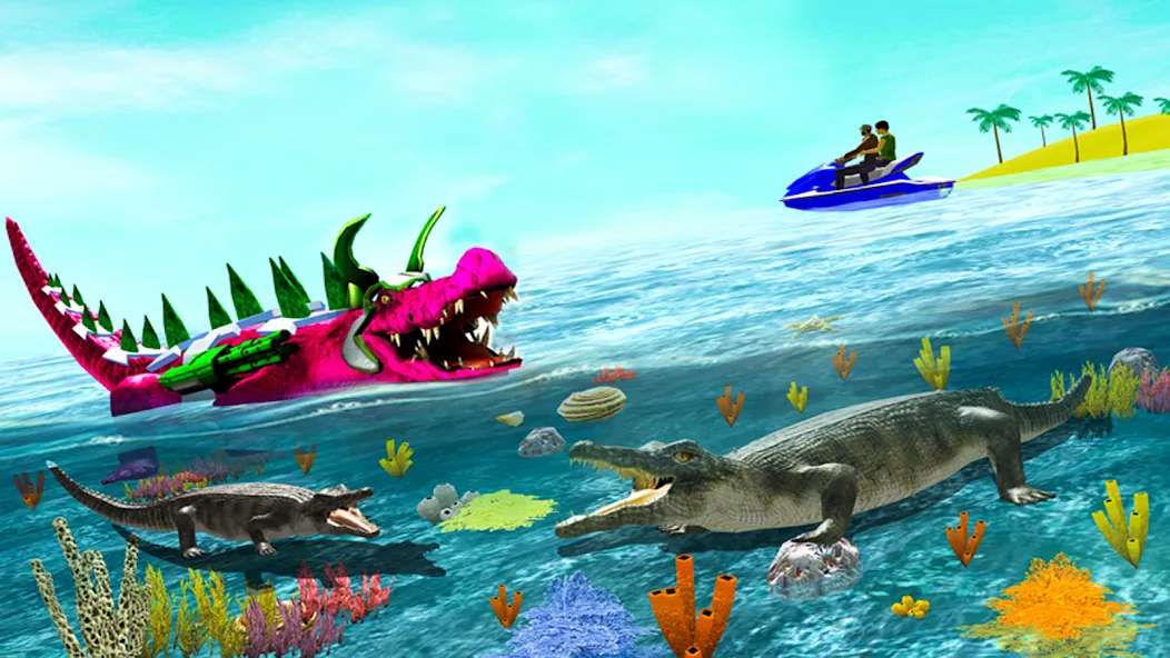 Robot Game Transform Crocodile  [МОД Mega Pack] Screenshot 2