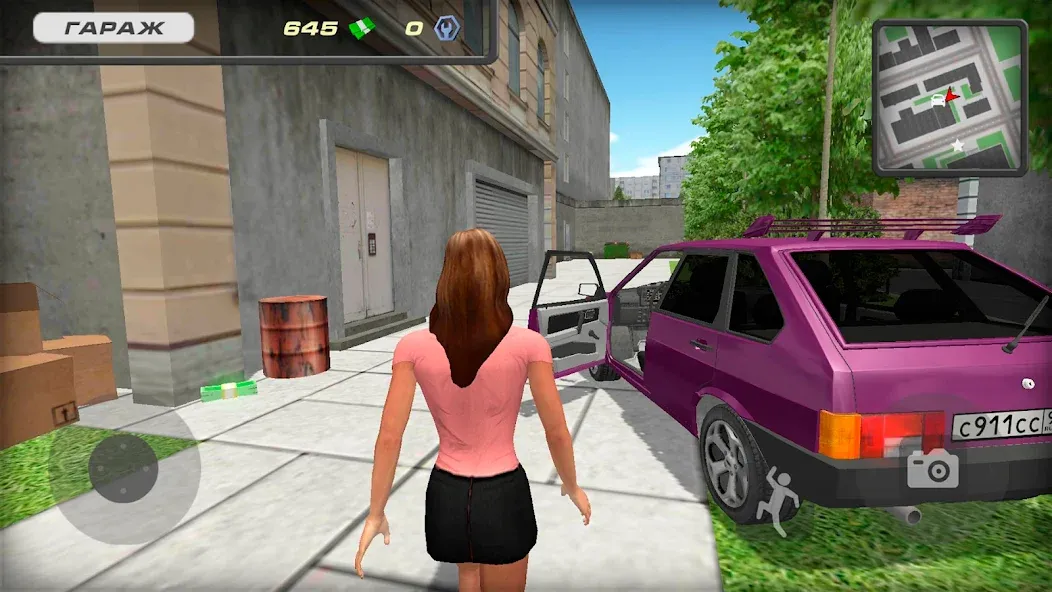 Lada 2109 Russian Car Driver  [МОД Меню] Screenshot 1