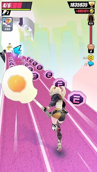 Slash & Girl - Endless Run  [МОД Все открыто] Screenshot 5