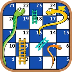 Скачать взлом Snakes and Ladders - Ludo Game (Змеи и лестницы)  [МОД Unlimited Money] на Андроид