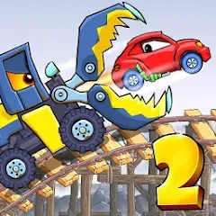 Скачать взлом Car Eats Car 2 - Racing Game (Кар Еатс Кар 2) [МОД Меню] на Андроид