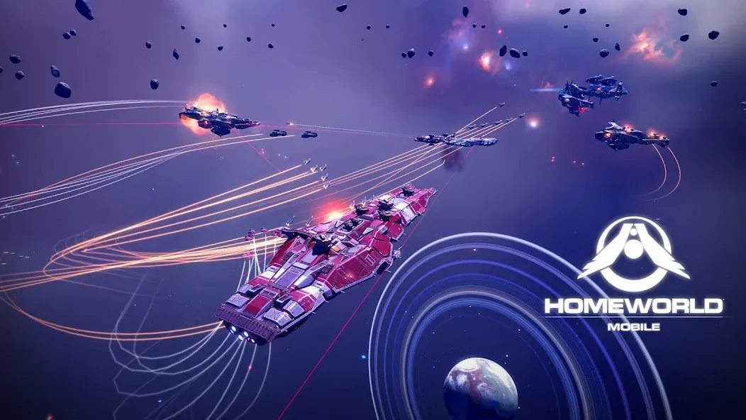 Homeworld Mobile: Sci-Fi MMO (Хоумворлд Мобаил)  [МОД Много денег] Screenshot 1