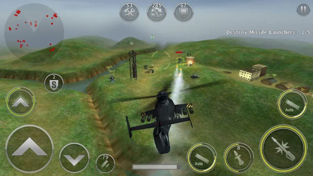GUNSHIP BATTLE: Helicopter 3D  [МОД Бесконечные деньги] Screenshot 2