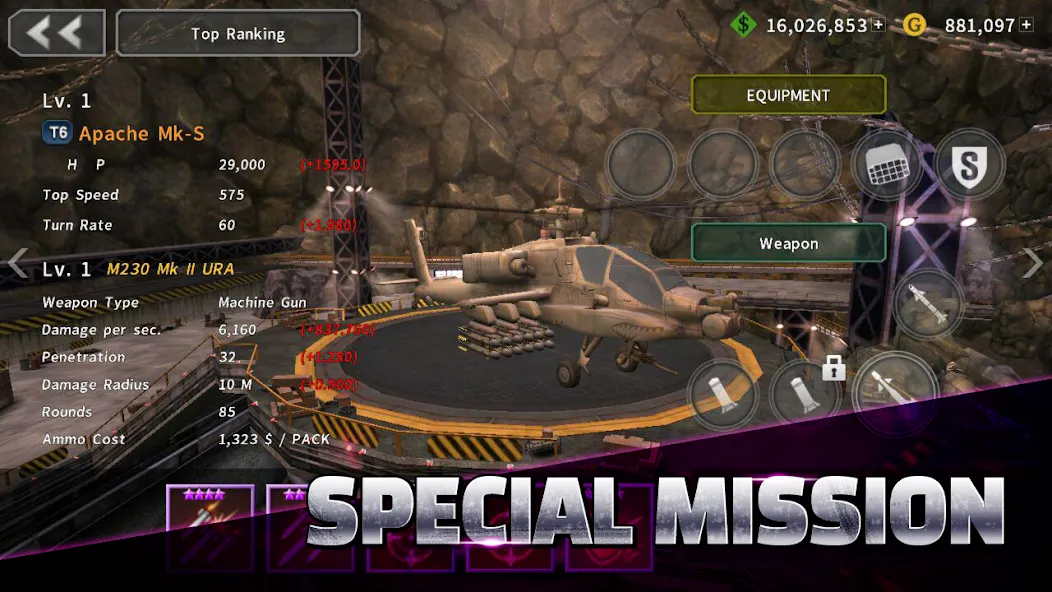GUNSHIP BATTLE: Helicopter 3D  [МОД Бесконечные деньги] Screenshot 3