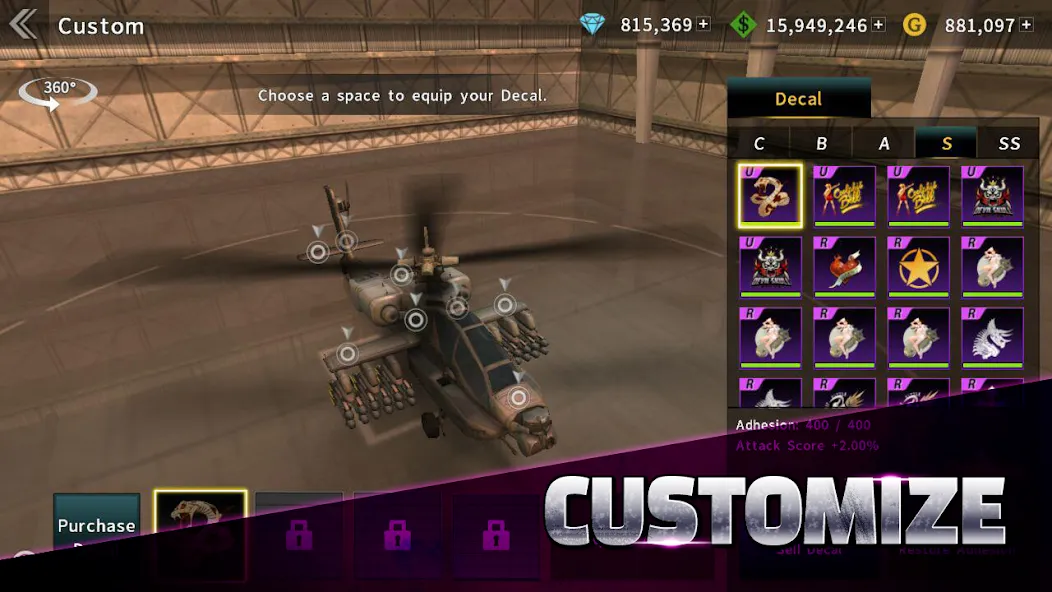 GUNSHIP BATTLE: Helicopter 3D  [МОД Бесконечные деньги] Screenshot 5